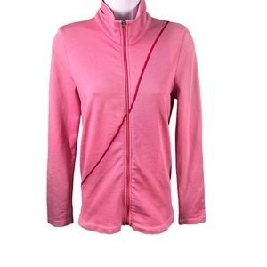 Puma Women’s Sz XS Full Zip Pink Athleisure Light Weight Top